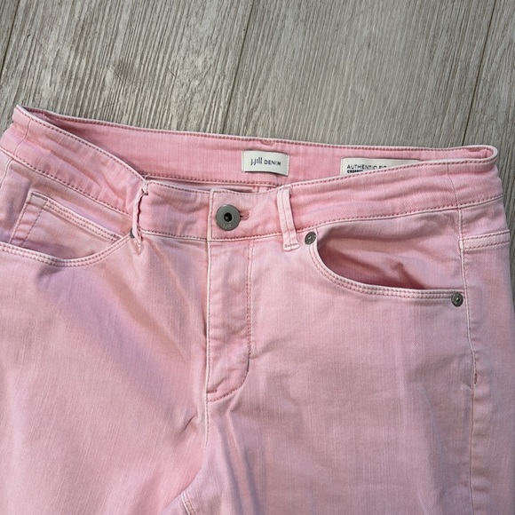 J. Jill Denim Authentic Fit Cropped Jeans in Light Pink size 6 - Picture 7 of 13